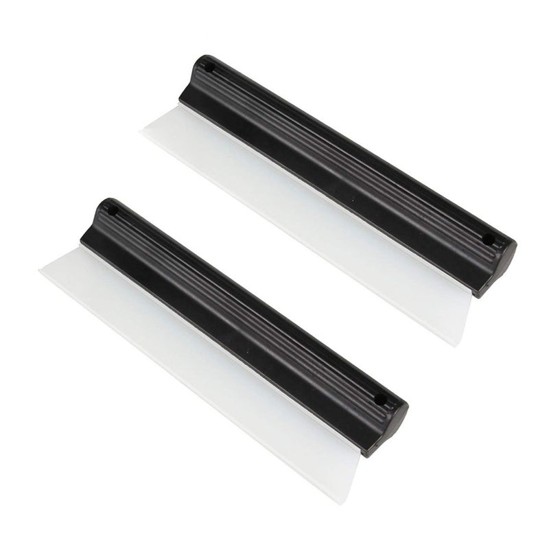 GUGUGI 2 Pack 10 Inches Cleaning Water Squeegee Blades Soft Silicone Squeegee for Shower, Kitchen, Window and Car Glass - Image 1
